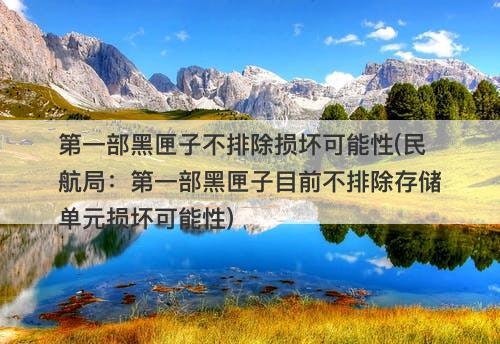 第一部黑匣子不排除损坏可能性(民航局：第一部黑匣子目前不排除存储单元损坏可能性)