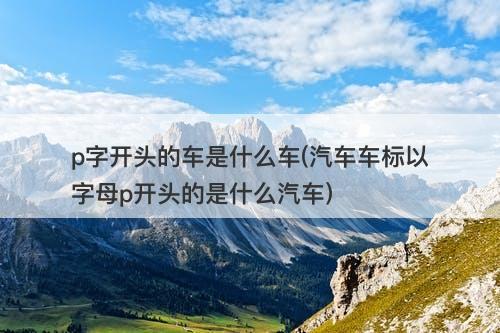 p字开头的车是什么车(汽车车标以字母p开头的是什么汽车)-图1 p字开头的车是什么车(汽车车标以字母p开头的是什么汽车)-图1