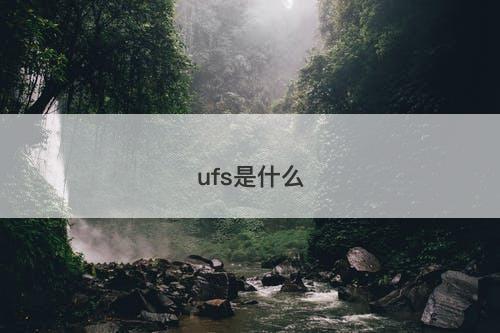 ufs是什么-图1