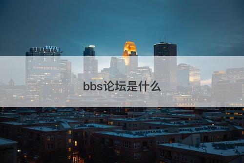 bbs论坛是什么-图1