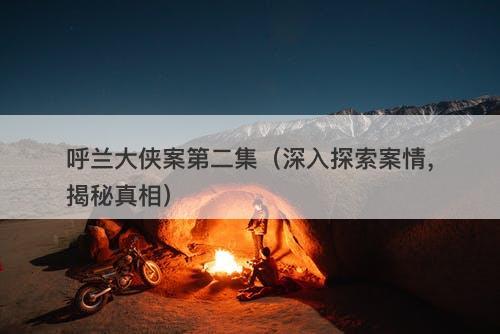 呼兰大侠案第二集（深入探索案情，揭秘真相）