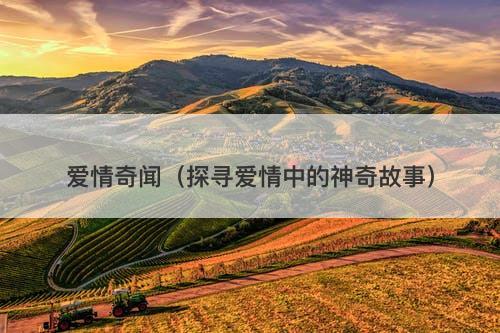 爱情奇闻（探寻爱情中的神奇故事）