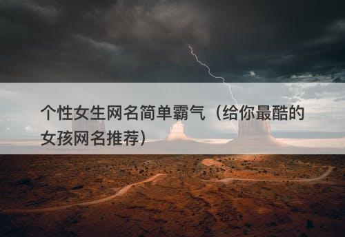 个性女生网名简单霸气（给你最酷的女孩网名推荐）