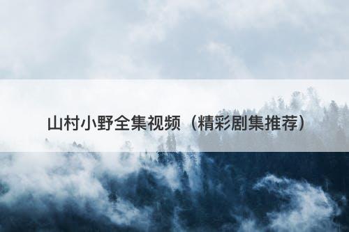 山村小野全集视频（精彩剧集推荐）