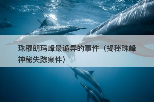 珠穆朗玛峰最诡异的事件（揭秘珠峰神秘失踪案件）-图1