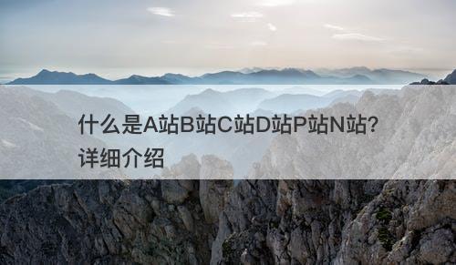 什么是A站B站C站D站P站N站？详细介绍