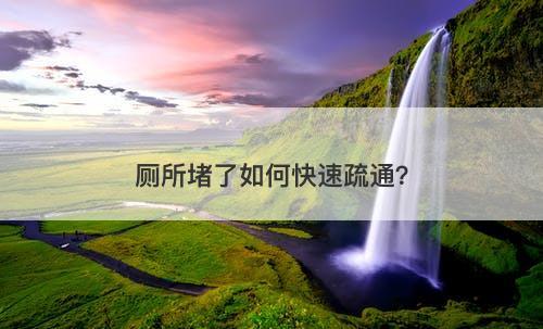 厕所堵了如何快速疏通？