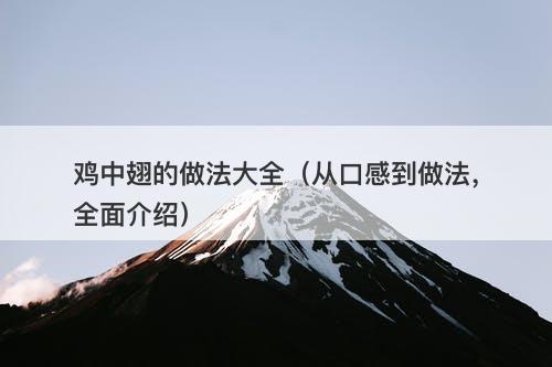 鸡中翅的做法大全（从口感到做法，全面介绍）