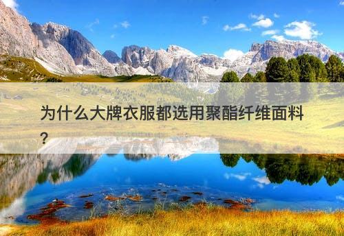 为什么大牌衣服都选用聚酯纤维面料？