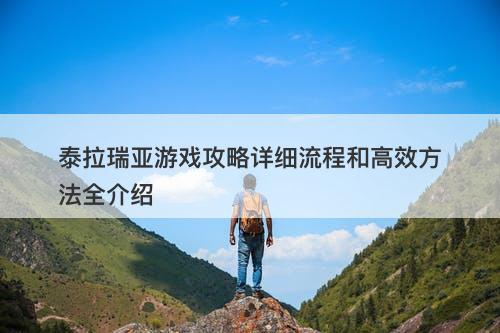 泰拉瑞亚游戏攻略详细流程和高效方法全介绍