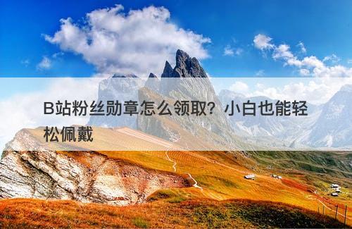 B站粉丝勋章怎么领取？小白也能轻松佩戴