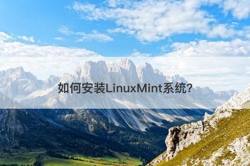 如何安装LinuxMint系统？