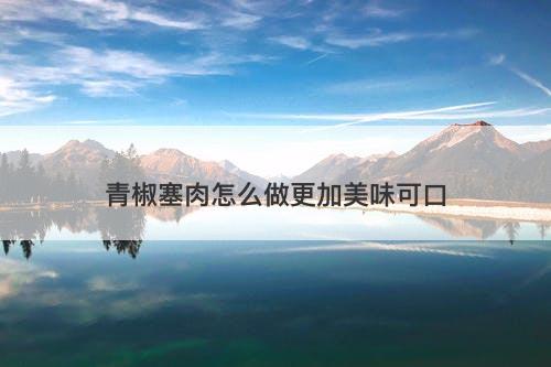 青椒塞肉怎么做更加美味可口