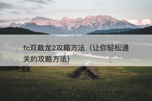 fc双截龙2攻略方法（让你轻松通关的攻略方法）