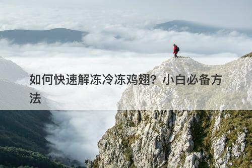 如何快速解冻冷冻鸡翅？小白必备方法
