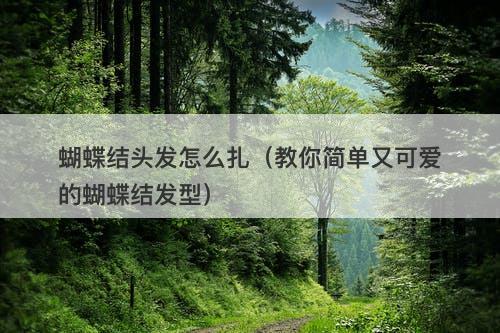 蝴蝶结头发怎么扎（教你简单又可爱的蝴蝶结发型）