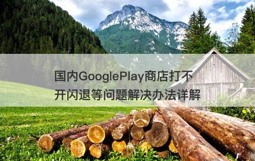 国内GooglePlay商店打不开闪退等问题解决办法详解