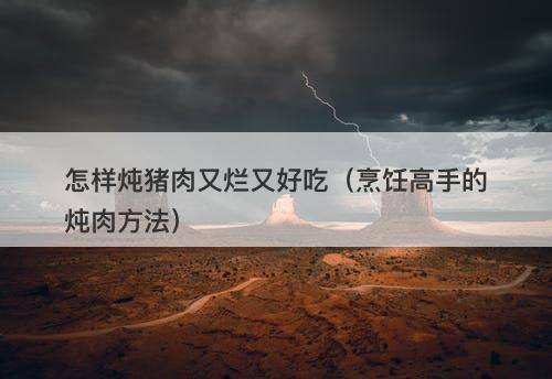 怎样炖猪肉又烂又好吃（烹饪高手的炖肉方法）