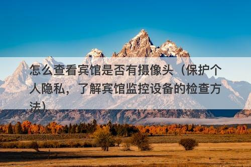 怎么查看宾馆是否有摄像头（保护个人隐私，了解宾馆监控设备的检查方法）