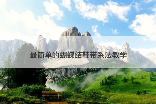 最简单的蝴蝶结鞋带系法教学