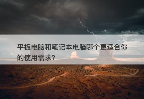 平板电脑和笔记本电脑哪个更适合你的使用需求？