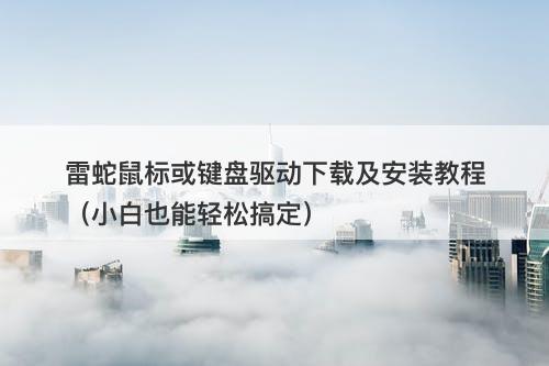 雷蛇鼠标或键盘驱动下载及安装教程（小白也能轻松搞定）