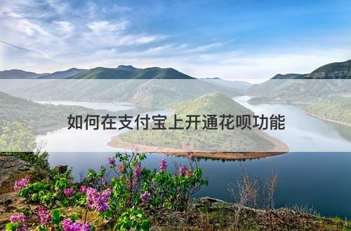 如何在支付宝上开通花呗功能