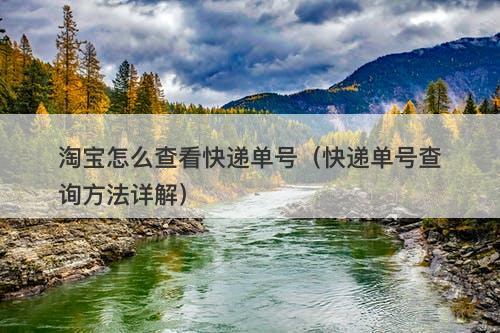 淘宝怎么查看快递单号（快递单号查询方法详解）
