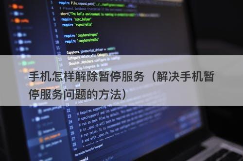 手机怎样解除暂停服务（解决手机暂停服务问题的方法）