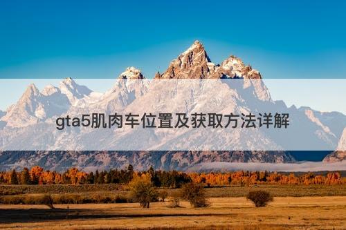 gta5肌肉车位置及获取方法详解