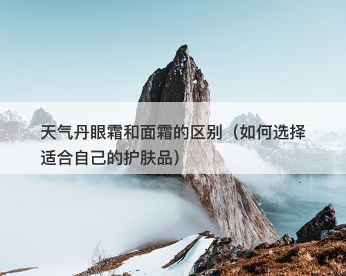 天气丹眼霜和面霜的区别（如何选择适合自己的护肤品）