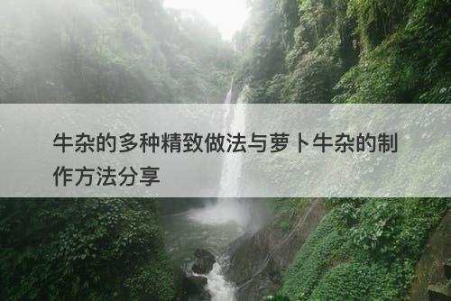 牛杂的多种精致做法与萝卜牛杂的制作方法分享