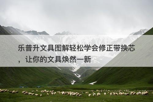 乐普升文具图解轻松学会修正带换芯，让你的文具焕然一新