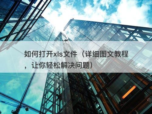 如何打开xls文件（详细图文教程，让你轻松解决问题）