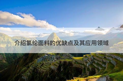 介绍氯纶面料的优缺点及其应用领域-图1 介绍氯纶面料的优缺点及其应用领域-图1