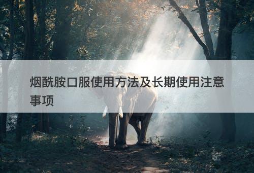 烟酰胺口服使用方法及长期使用注意事项