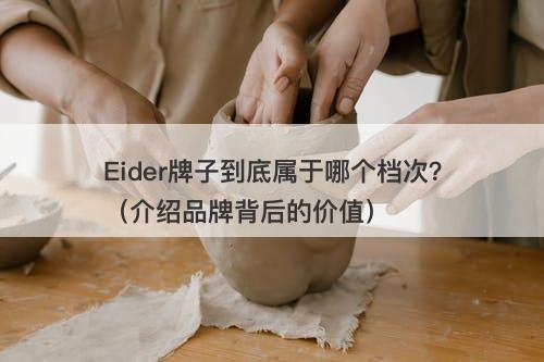 Eider牌子到底属于哪个档次？（介绍品牌背后的价值）