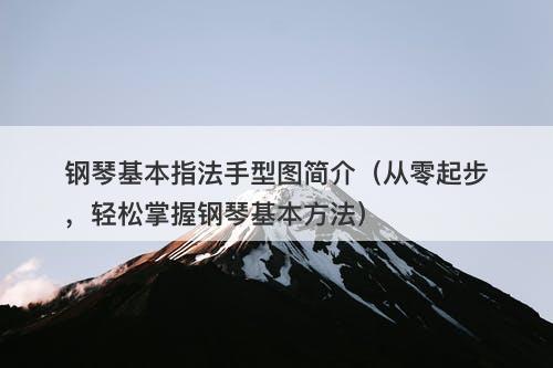 钢琴基本指法手型图简介（从零起步，轻松掌握钢琴基本方法）