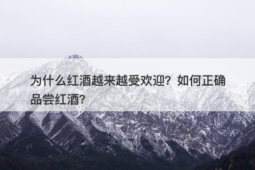 为什么红酒越来越受欢迎？如何正确品尝红酒？