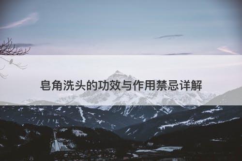 皂角洗头的功效与作用禁忌详解