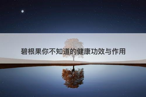 碧根果你不知道的健康功效与作用