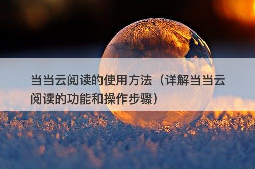 当当云阅读的使用方法（详解当当云阅读的功能和操作步骤）