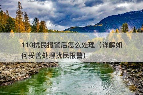 110扰民报警后怎么处理（详解如何妥善处理扰民报警）