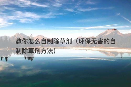 教你怎么自制除草剂（环保无害的自制除草剂方法）