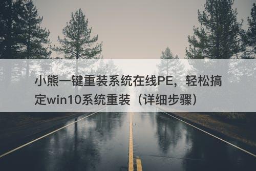 小熊一键重装系统在线PE，轻松搞定win10系统重装（详细步骤）