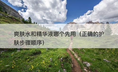 爽肤水和精华液哪个先用（正确的护肤步骤顺序）