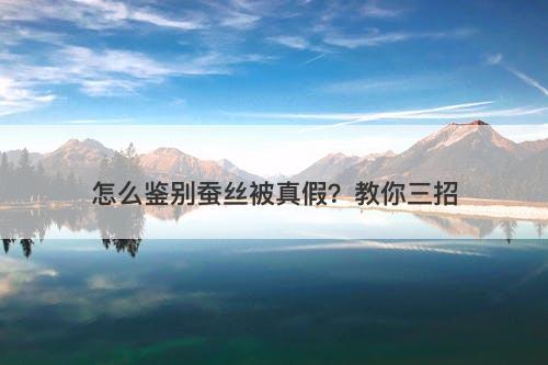 怎么鉴别蚕丝被真假？教你三招