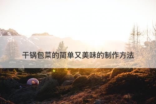 干锅包菜的简单又美味的制作方法