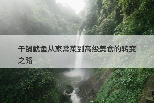 干锅鱿鱼从家常菜到高级美食的转变之路