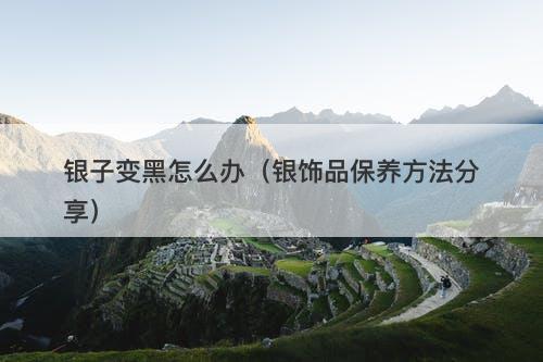 银子变黑怎么办（银饰品保养方法分享）